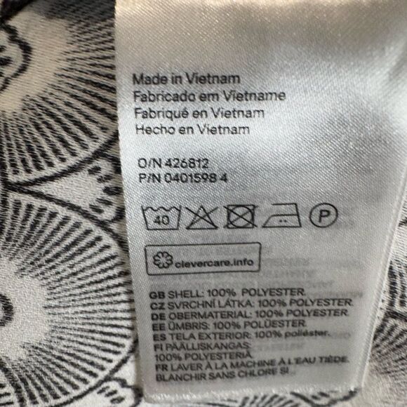 H&M black and white print shift dress size 14 - Picture 5 of 6